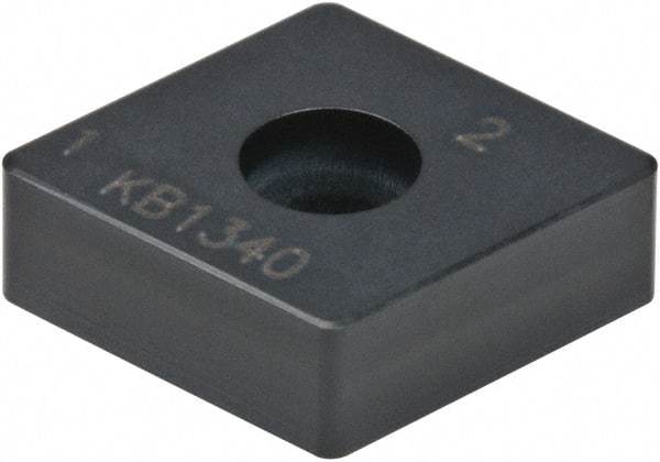 Kennametal - CNMA433 S0820 Grade KB1340 PCBN Turning Insert - Uncoated, 80° Diamond, 1/2" Inscr Circle, 3/16" Thick, 3/64" Corner Radius - Benchmark Tooling