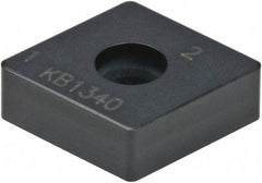 Kennametal - CNMA432 S0820 Grade KB1340 PCBN Turning Insert - Uncoated, 80° Diamond, 1/2" Inscr Circle, 3/16" Thick, 1/32" Corner Radius - Benchmark Tooling