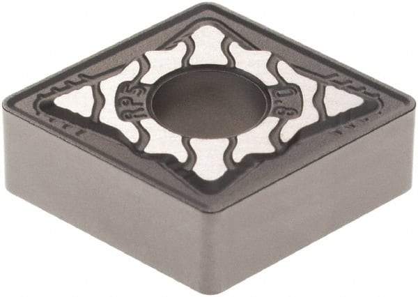 Walter - CNMG432 RP5 Grade WPP10S Carbide Turning Insert - TiCN/Al2O3/TiN Finish, 80° Diamond, 1/2" Inscr Circle, 3/16" Thick, 1/32" Corner Radius - Benchmark Tooling