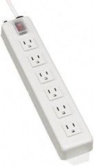 Tripp-Lite - 6 Outlets, 120 VAC15 Amps, 15' Cord, Power Outlet Strip - Keyhole, Tab Mount, 5-15 NEMA Configuration, 13-3/4" Strip - Benchmark Tooling