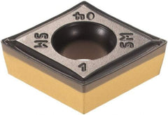 Iscar - CCMT431 SM Grade IC8250 Carbide Turning Insert - TiCN/Al2O3/TiN Finish, 80° Diamond, 1/2" Inscr Circle, 3/16" Thick, 1/64" Corner Radius - Benchmark Tooling