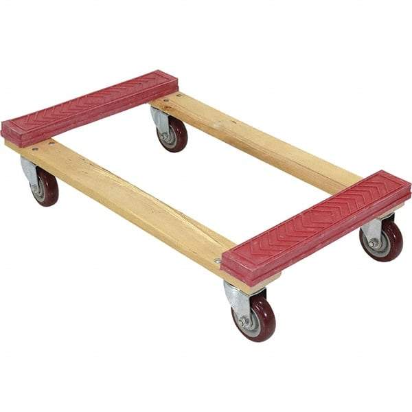Vestil - 1,200 Lb Capacity Hardwood Dolly - 30" Long x 18" Wide - Benchmark Tooling