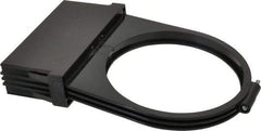 Made in USA - 4" Wide, 2 Magnification Task & Machine Light Shade Mount Magnifier - Black, For Use with Task Light - Benchmark Tooling