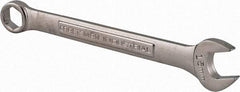 Craftsman Industrial - 15mm 6 Point Combination Wrench - 8" OAL, Steel, Satin Finish - Benchmark Tooling