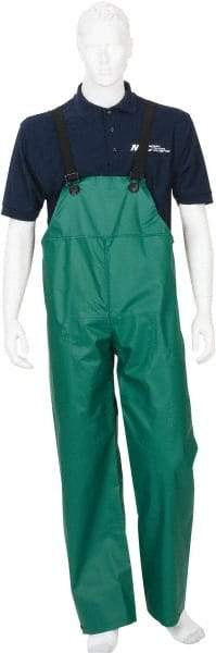 MCR Safety - Size XL, Green, Rain, Limited Flammability Overall - Snap Ankle, Take Up Snaps Wrist - Benchmark Tooling