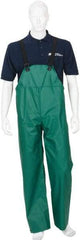 MCR Safety - Size XL, Green, Rain, Limited Flammability Overall - Snap Ankle, Take Up Snaps Wrist - Benchmark Tooling