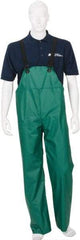 MCR Safety - Size L, Green, Rain, Limited Flammability Overall - Snap Ankle, Take Up Snaps Wrist - Benchmark Tooling