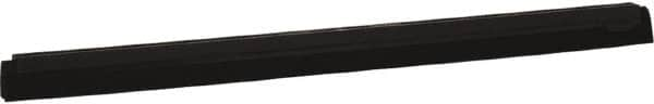 Vikan - 28" Foam Rubber Blade Squeegee Refill - Double Edge, Black, Plastic Holder - Benchmark Tooling