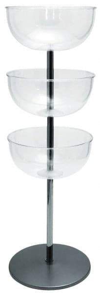 Tensator - 40" High Barrier Free-Standing Pole - Polycarbonate, Polished Chrome Finish, Gray - Benchmark Tooling