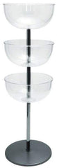 Tensator - 40" High Barrier Free-Standing Pole - Polycarbonate, Polished Chrome Finish, Gray - Benchmark Tooling