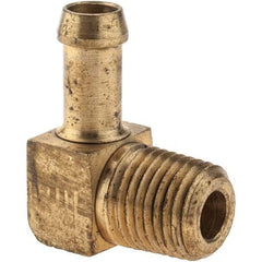 Eaton - 1/4 Barbed Thread 90° Male Elbow - Brass - Benchmark Tooling