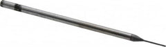 Niagara Cutter - 1/32" Diam, 3/32" LOC, 4 Flute Solid Carbide Ball End Mill - Diamond Finish, Single End, 3" OAL, 1/8" Shank Diam, Spiral Flute - Benchmark Tooling