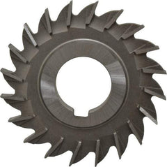 Made in USA - 3" Diam x 5/16" Width of Cut, 20 Teeth, Cobalt Side Milling Cutter - Straight Teeth, Uncoated - Benchmark Tooling