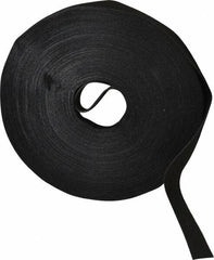 VELCRO Brand - 5/8" Wide x 25 Yd Long Self Fastening Tie/Strap Hook & Loop Roll - Continuous Roll, Black, Printable Surface - Benchmark Tooling