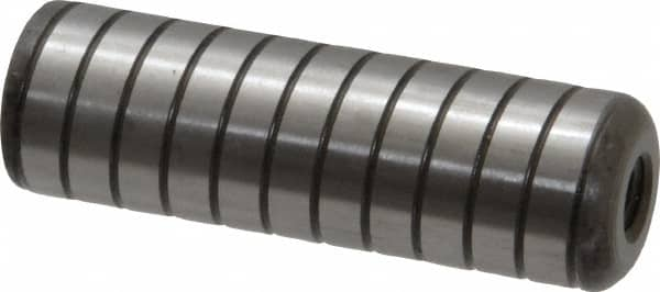 Holo-Krome - 5/8" Diam x 2" Pin Length 4000 Alloy Steel Pull Out Dowel Pin - Black Luster Finish, C 47-58 & C 60 (Surface) Hardness, 1 Beveled & 1 Threaded End - Benchmark Tooling