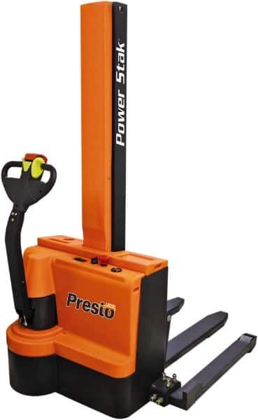 Presto Lifts - 2,200 Lb Capacity, 62" Lift Height, Battery Operated Power Stocker Lift - Benchmark Tooling