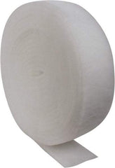 Made in USA - 90' Long x 8" Wide x 1" Thick Polyester Media Air Filter Media Roll - MERV 5, 85% Arrestance Efficiency, 500 FPM Max Air Flow, 0.14" wpg Init Resist, 1" wpg Final Resist, 30% Particle Capture Efficiency, Use with Any Unit - Benchmark Tooling