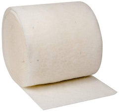 Made in USA - 90' Long x 30" Wide x 1" Thick Polyester Media Air Filter Media Roll - MERV 5, 85% Arrestance Efficiency, 500 FPM Max Air Flow, 0.14" wpg Init Resist, 1" wpg Final Resist, 30% Particle Capture Efficiency, Use with Any Unit - Benchmark Tooling