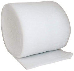 Made in USA - 90' Long x 36" Wide x 1" Thick Polyester Media Air Filter Media Roll - MERV 5, 85% Arrestance Efficiency, 500 FPM Max Air Flow, 0.14" wpg Init Resist, 1" wpg Final Resist, 30% Particle Capture Efficiency, Use with Any Unit - Benchmark Tooling