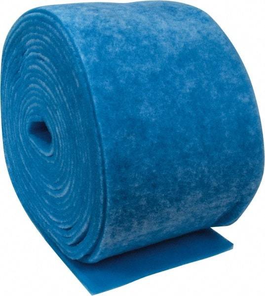 Made in USA - 90' Long x 20" Wide x 1" Thick Polyester Media Air Filter Media Roll - MERV 7, 86% Arrestance Efficiency, 500 FPM Max Air Flow, 0.14" wpg Init Resist, 1" wpg Final Resist, Use with Any Unit - Benchmark Tooling