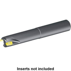 Kennametal - 25mm Cut Diam, 17.9mm Max Depth of Cut, 25mm Shank Diam, 150mm OAL, Indexable Square Shoulder Helical End Mill - EDCT 1805.. Inserts, Cylindrical Shank, 90° Lead Angle, Through Coolant, Series Mill 1-18 - Benchmark Tooling