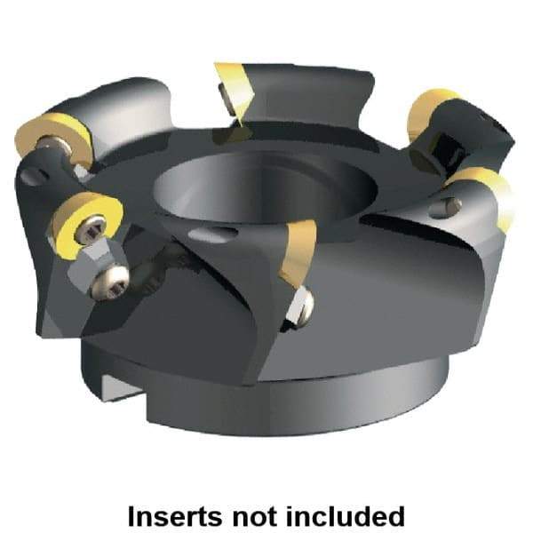 Kennametal - 2" Cut Diam, 0.29" Max Depth, 3/4" Arbor Hole, 3 Inserts, RFCW 53... Insert Style, Indexable Copy Face Mill - KSSR Cutter Style, 31,900 Max RPM, 1-3/4 High, Series KSSR-RPF - Benchmark Tooling