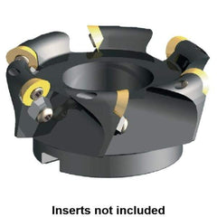 Kennametal - 2" Cut Diam, 0.29" Max Depth, 3/4" Arbor Hole, 3 Inserts, RFCW 53... Insert Style, Indexable Copy Face Mill - KSSR Cutter Style, 31,900 Max RPM, 1-3/4 High, Series KSSR-RPF - Benchmark Tooling