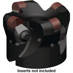 Kennametal - 125mm Cut Diam, 6mm Max Depth, 40mm Arbor Hole, 7 Inserts, RNGN 1207... Insert Style, Indexable Copy Face Mill - KSSR Cutter Style, 9,000 Max RPM, 63mm High, Series KSSR-RN - Benchmark Tooling