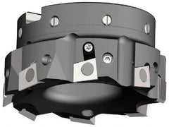 Kennametal - 2 Inserts, 1-1/2" Cut Diam, 1/2" Arbor Diam, 0.394" Max Depth of Cut, Indexable Square-Shoulder Face Mill - 0/90° Lead Angle, 1.57" High, BGHX 15L5... Insert Compatibility, Through Coolant, Series Fix-Perfect - Benchmark Tooling