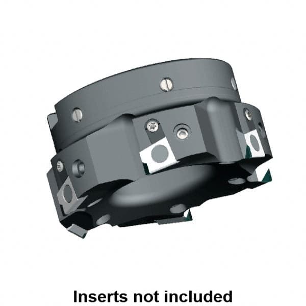 Kennametal - 10 Inserts, 160mm Cut Diam, 40mm Arbor Diam, 9.5mm Max Depth of Cut, Indexable Square-Shoulder Face Mill - 0/90° Lead Angle, 63mm High, BGHX 15L5... Insert Compatibility, Series Fix-Perfect - Benchmark Tooling