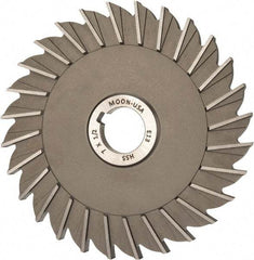 Made in USA - 7" Diam x 1/2" Width of Cut, 28 Teeth, High Speed Steel Side Milling Cutter - Straight Teeth, Uncoated - Benchmark Tooling