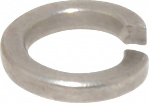 Value Collection - M5, 5.1mm ID, 1.6mm Thick High Collar Split Lock Washer - 18-8 Austenitic Grade A2 Stainless Steel, Uncoated, 5.1mm Min ID, 5.4mm Max ID, 8.8mm Max OD - Benchmark Tooling