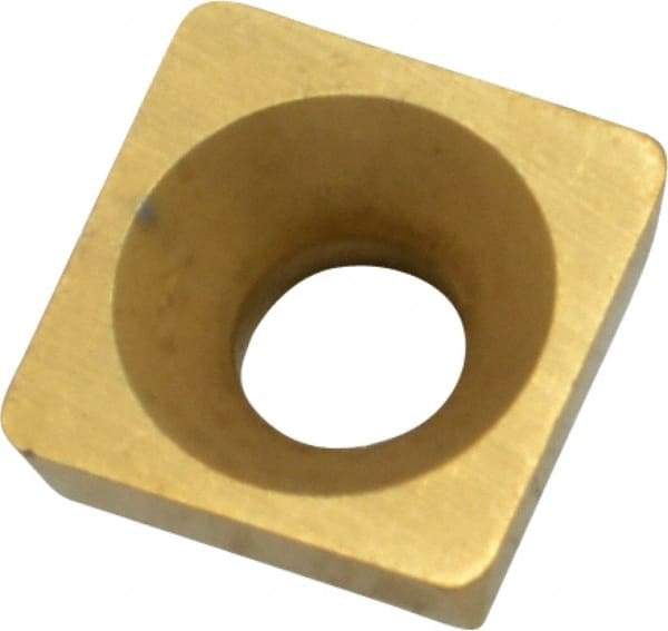 Interstate - SPEB322 Grade TCN55 Carbide Milling Insert - TiN Finish, 1/8" Thick, 3/8" Inscribed Circle, 1/32" Corner Radius - Benchmark Tooling