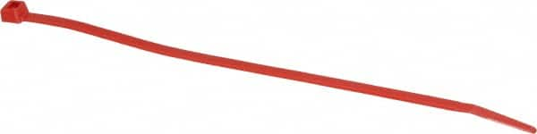 Made in USA - 7.562 Inch Long x 0.18 Inch Wide x 1-7/8 Inch Bundle Diameter, Red, Nylon Standard Cable Tie - 50 Lb. Strength, 0.052 Inch Thick - Benchmark Tooling