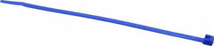 Made in USA - 7.562" Long Blue Nylon Standard Cable Tie - 50 Lb Tensile Strength, 1.32mm Thick, 3" Max Bundle Diam - Benchmark Tooling
