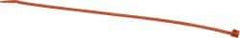Made in USA - 8-7/8" Long Orange Nylon Standard Cable Tie - 40 Lb Tensile Strength, 1.24mm Thick, 4" Max Bundle Diam - Benchmark Tooling