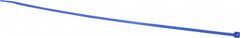 Made in USA - 14-1/4" Long Blue Nylon Standard Cable Tie - 50 Lb Tensile Strength, 1.32mm Thick, 8" Max Bundle Diam - Benchmark Tooling