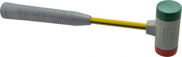 NUPLA - 1 Lb Head 1-3/8" Face Tough Polymer Hammer - Fiberglass Handle - Benchmark Tooling