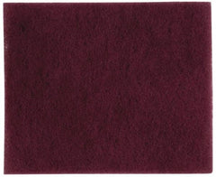 Ability One - 11-1/6" Long x 9" Wide x 1/4" Thick Cleansing Pad - Light-Duty, Maroon - Benchmark Tooling