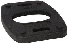 PRO-SAFE - 18-1/2" Wide x 1.8" High Rubber Vertical Panel Rubber Base - 20 Lb, Black - Benchmark Tooling