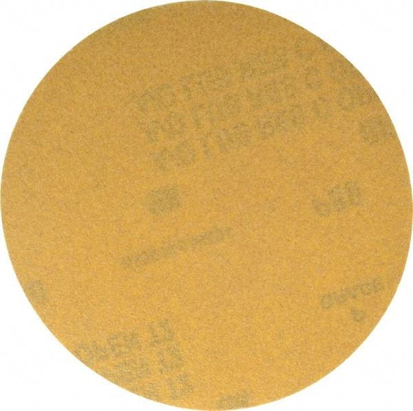 Made in USA - 5" Diam, 80 Grit, Aluminum Oxide Hook & Loop Disc - Medium Grade, Coated, C Weight Paper Backing, - Benchmark Tooling