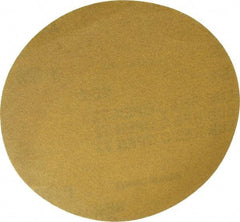 Made in USA - 5" Diam, 120 Grit, Aluminum Oxide Hook & Loop Disc - Fine Grade, Coated, C Weight Paper Backing, - Benchmark Tooling