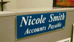 NMC - Acrylic Wall Sign Holder - 8-1/2 Inch Width x 2-1/2 Inch Holder Height - Benchmark Tooling
