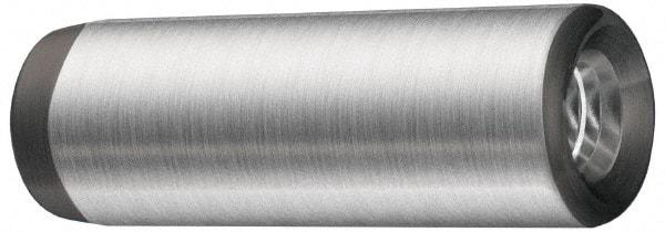 Jergens - 3/8" Diam x 3/4" Pin Length Alloy Steel Pull Out Dowel Pin - C 47-58 & C 60-64 (Surface) Hardness, 1 Beveled & 1 Threaded End - Benchmark Tooling