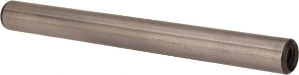 Jergens - 1/4" Diam x 2-1/2" Pin Length Alloy Steel Pull Out Dowel Pin - C 47-58 & C 60-64 (Surface) Hardness, 1 Beveled & 1 Threaded End - Benchmark Tooling