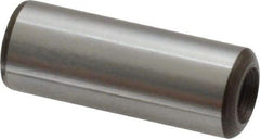 Jergens - 3/8" Diam x 1" Pin Length Alloy Steel Pull Out Dowel Pin - C 47-58 & C 60-64 (Surface) Hardness, 1 Beveled & 1 Threaded End - Benchmark Tooling