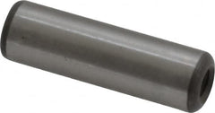 Jergens - 3/8" Diam x 1-1/4" Pin Length Alloy Steel Pull Out Dowel Pin - C 47-58 & C 60-64 (Surface) Hardness, 1 Beveled & 1 Threaded End - Benchmark Tooling