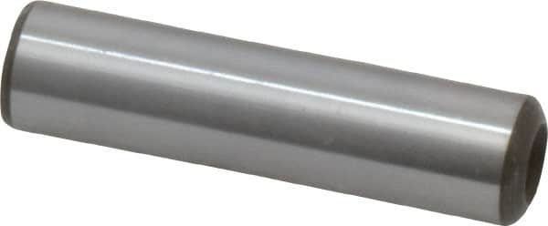 Jergens - 3/8" Diam x 1-1/2" Pin Length Alloy Steel Pull Out Dowel Pin - C 47-58 & C 60-64 (Surface) Hardness, 1 Beveled & 1 Threaded End - Benchmark Tooling