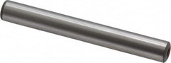Jergens - 3/8" Diam x 3" Pin Length Alloy Steel Pull Out Dowel Pin - C 47-58 & C 60-64 (Surface) Hardness, 1 Beveled & 1 Threaded End - Benchmark Tooling