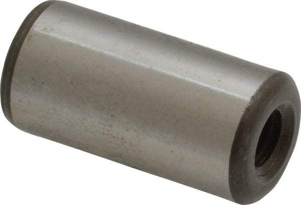 Jergens - 1/2" Diam x 1" Pin Length Alloy Steel Pull Out Dowel Pin - C 47-58 & C 60-64 (Surface) Hardness, 1 Beveled & 1 Threaded End - Benchmark Tooling